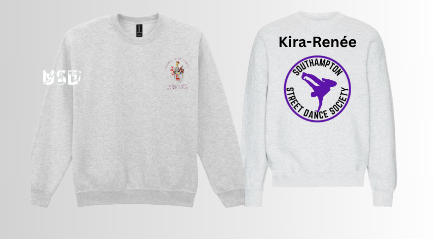 Grey crewneck sweatshirt